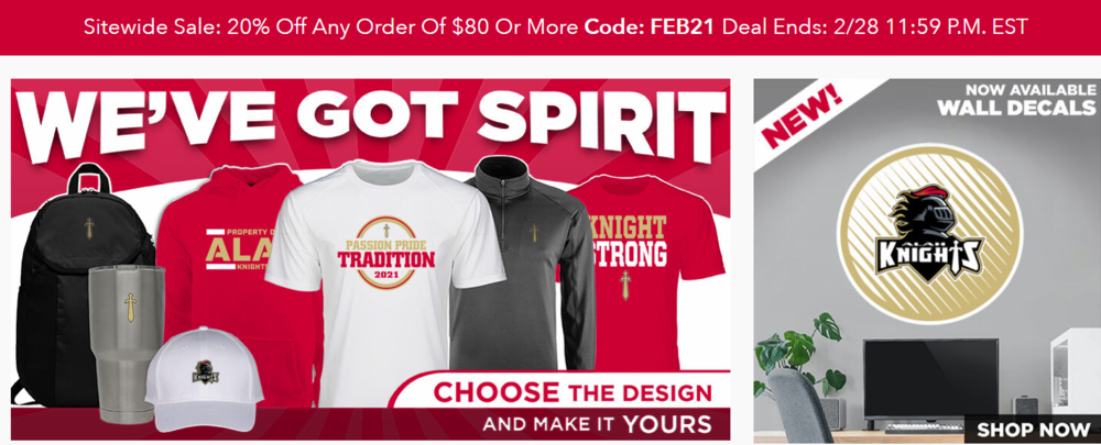 Knights Merchandise Store is Open Year Round