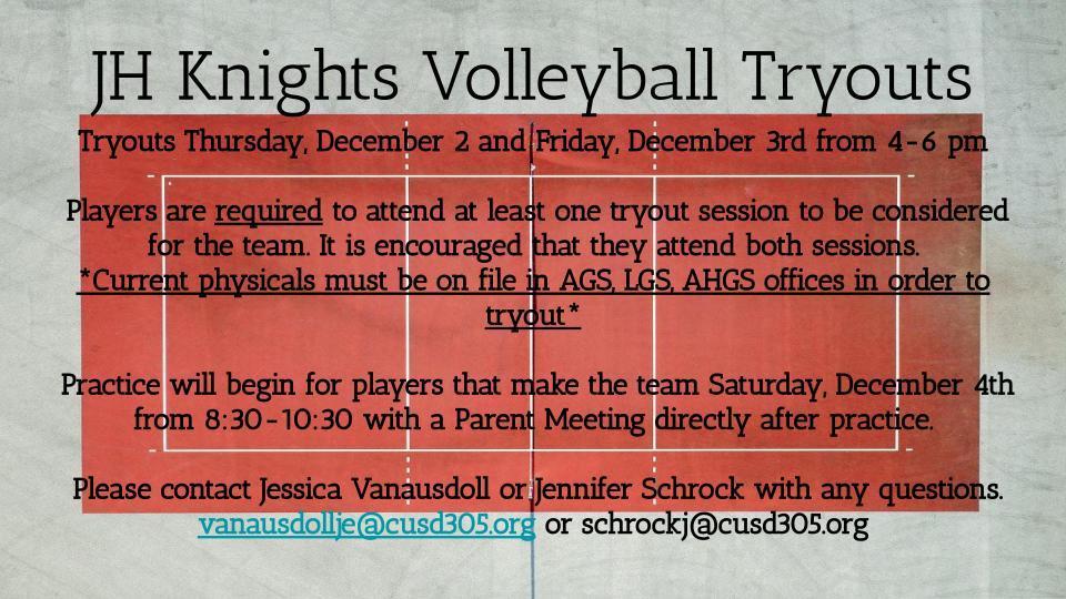 vb tryouts