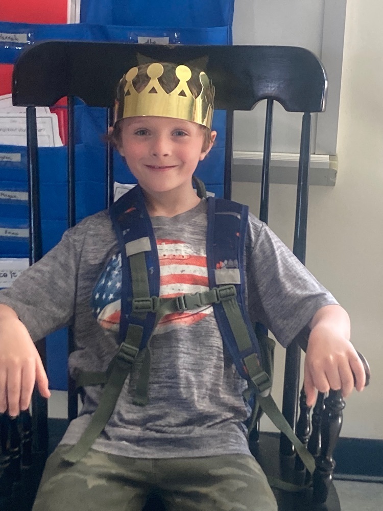 Ayden was excited to earn 150 Knight Bucks to have the royal treatment.