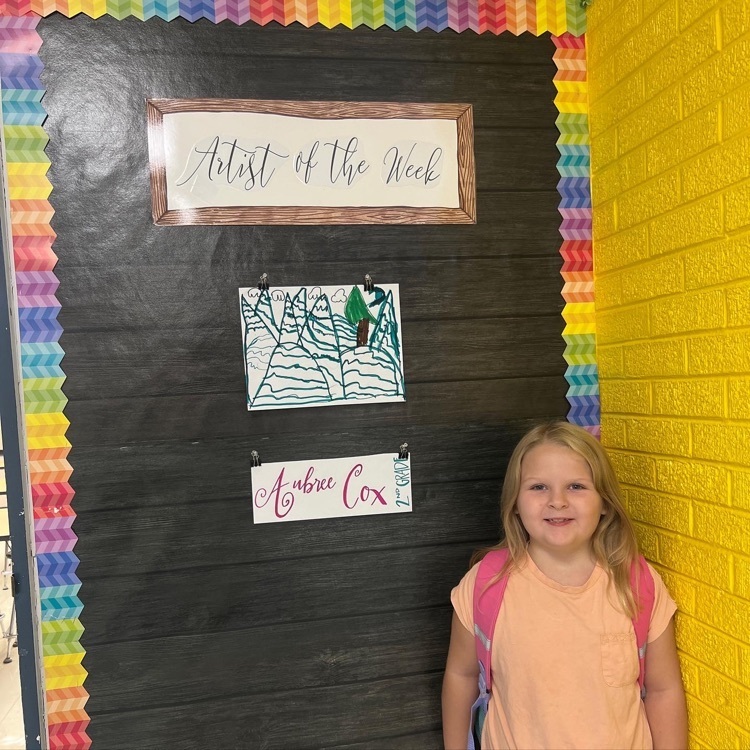 Artist of the Week this week: Aubree Cox. Congrats!!