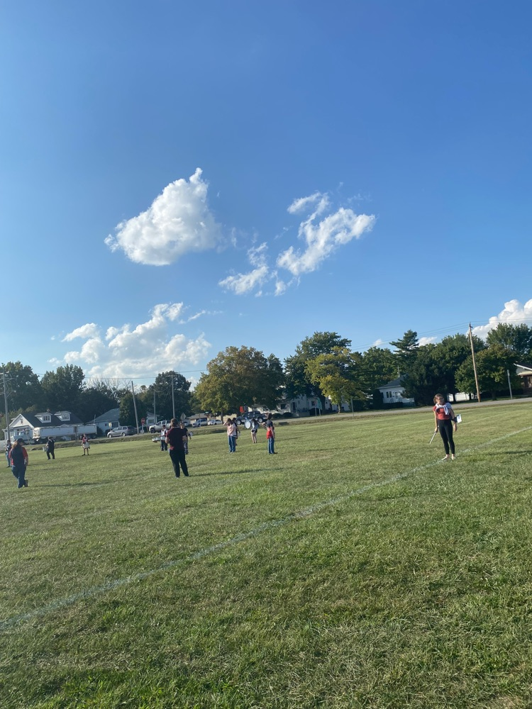 Ms. Bettinger and Mr. DeLaughter are working hard to help the band learn drill for their performance on 9/15 at the Home Football Game! Come out and support our band! 
